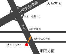 岡田金属工業所　周辺地図