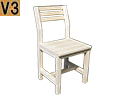 １×２材の椅子
