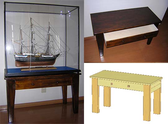 模型ケース用テーブル